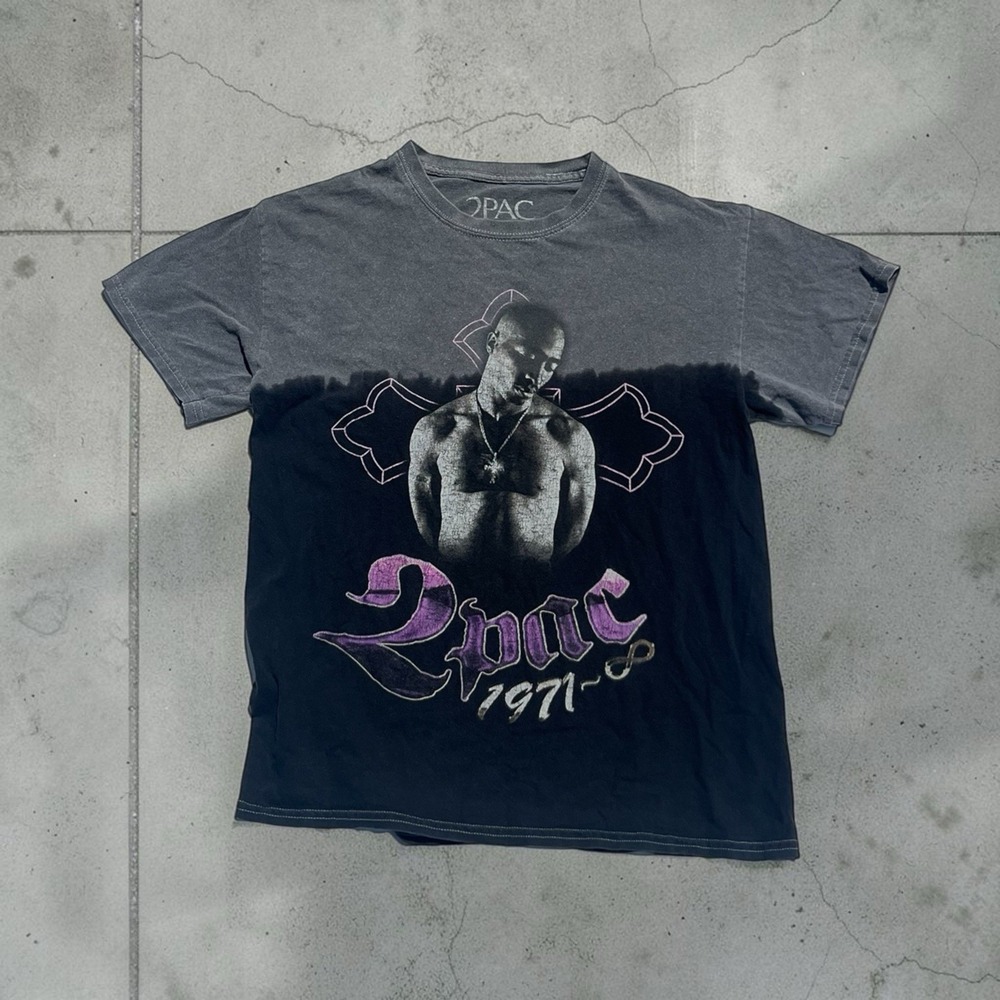 Tupac Shakur 1971 Memorial Graphic T-Shirt Size Small Black Rap Tee 2Pac
